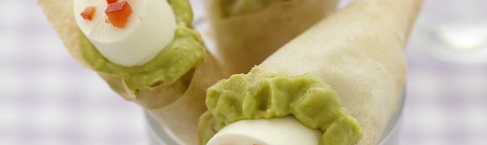 Ricetta per aperitivo con guacamole e formaggio per aperitivo