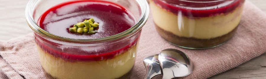 Mini cheesecake con formaggio di capra