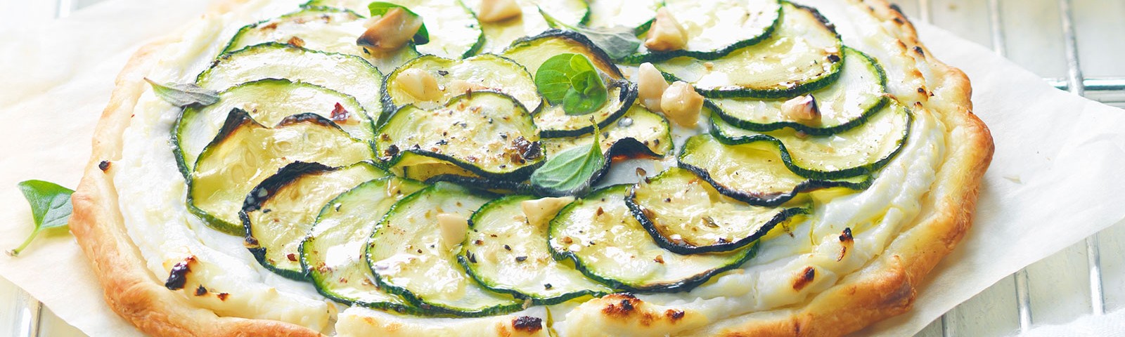 Torta salata con formaggio di capra