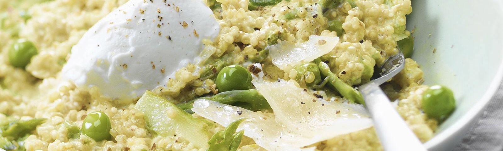 Quinoa con formaggio di capra